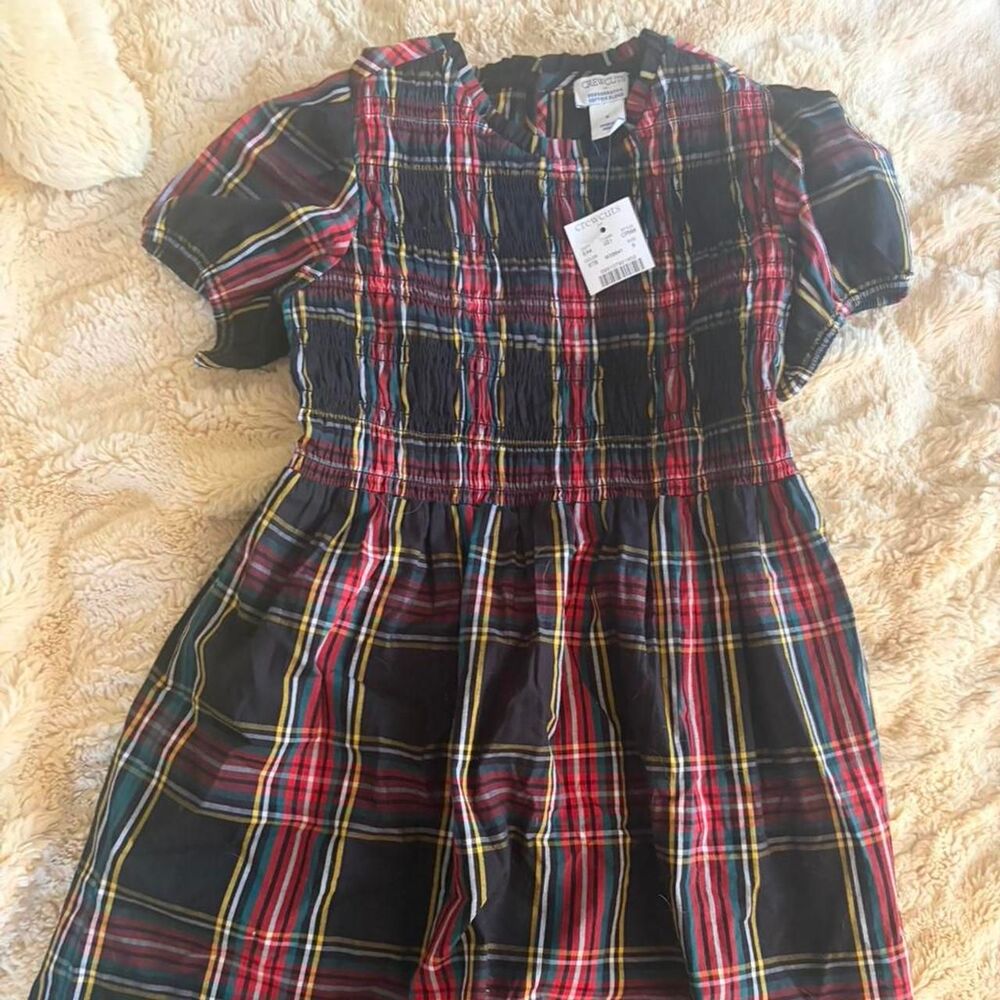 Crewcuts Girls Plaid Dress NWT Sz. 6